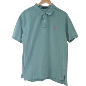 Polo Ralph Lauren Polo Shirt Sz XL Seafoam Classic Fit Embroidered Pink Pony
